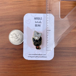 Noodle and Bean Enamel Pin