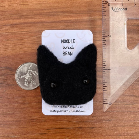 Felted Bean Pin