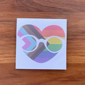 OOPSIE - Progressive Pride Sticky Notes with Glasses