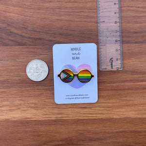 Progressive Pride Glasses Pin