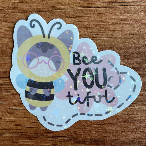 Bee-YOU-tiful Die Cut Sticker